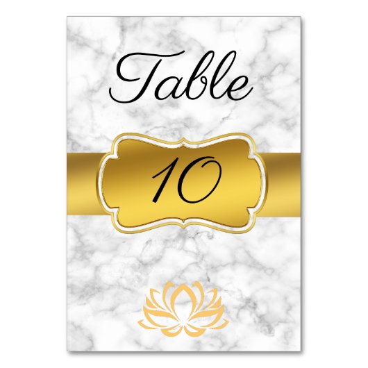 Numéro De Table Marbre (Par défaut)