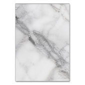 Numéro De Table Marbre Blanc (Dos)