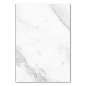 Numéro De Table Marbre Blanc (Dos)