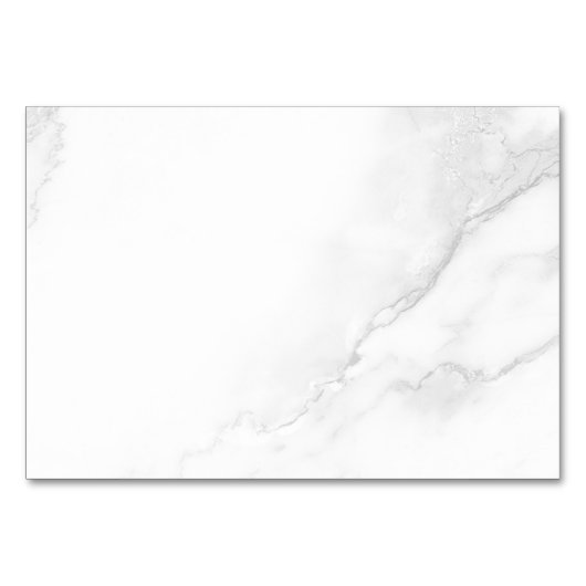 Numéro De Table Marbre Blanc (Devant)