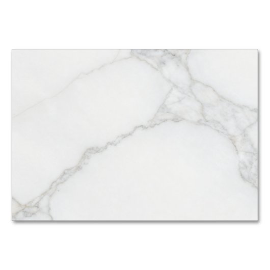 Numéro De Table Marbre Blanc (Devant)