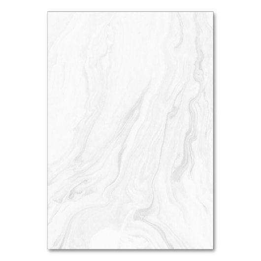 Numéro De Table Marbre blanc moderne Rose or Script Mariage Place (Dos)