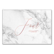 Marbre Faux Rose Or Romantique Calligraphie Quatre
