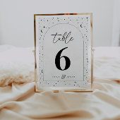 Numéro De Table Mariage à arc céleste