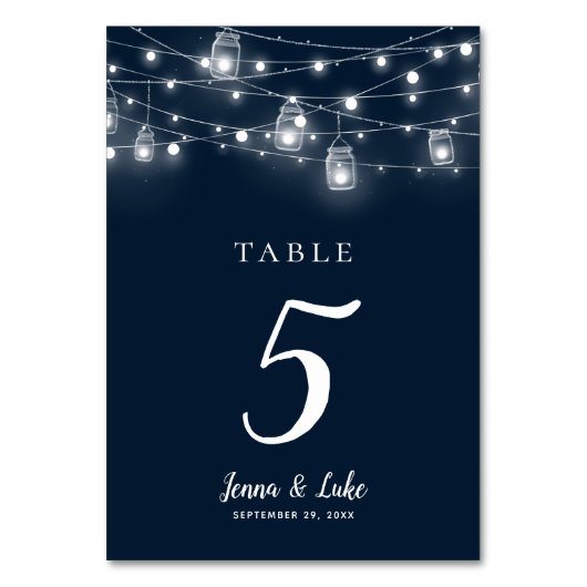 Numéro De Table Mariage à double face, voyants à chaînes rustiques (Dos)