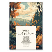 Numéro De Table Mariage À feuillage persistant Rustic Mountain For (Par défaut)