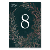 Numéro De Table Mariage à huile de cuivre émérite modifiable (Dos)