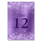 Numéro De Table Mariage à huile violet clair (Dos)