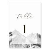 Numéro De Table Mariage à la Montagne Brumeuse (Dos)