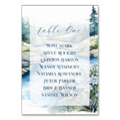 Numéro De Table Mariage à la Montagne Brumeuse (Dos)