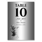 Numéro De Table Mariage alternatif Halloween gothique (Dos)