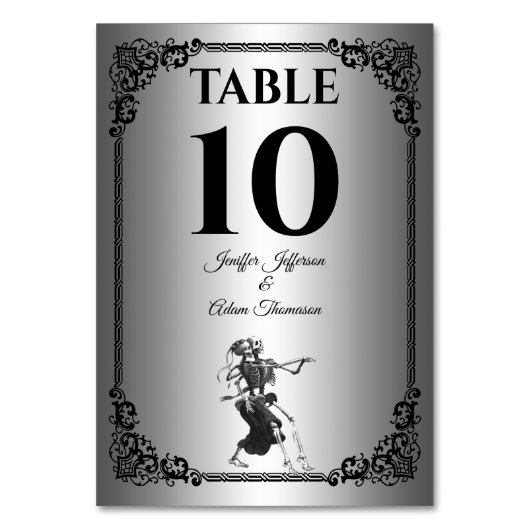 Numéro De Table Mariage alternatif Halloween gothique (Par défaut)