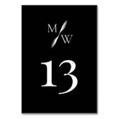 Numéro De Table Mariage arrière simple et moderne (Dos)