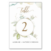 Numéro De Table Mariage au feuillage élégant d'eucalyptus, (Par défaut)