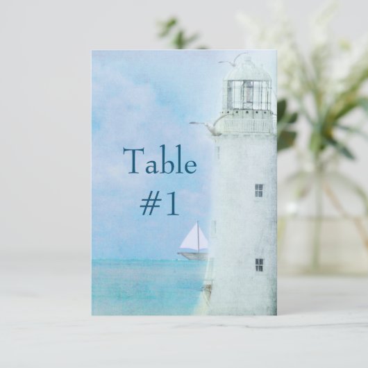 Numéro de table - Mariage au phare (Debout devant)