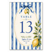 Numéro De Table Mariage aux Citrons Italiens (Par défaut)