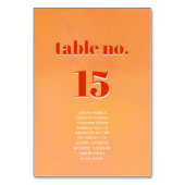 Numéro De Table Mariage avec plan de table moderne et audacieux Or (Par défaut)