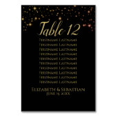 Numéro de table Mariage avec tableau de sièges (Dos)