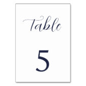 Numéro De Table Mariage bateau de croisière nautique (Dos)