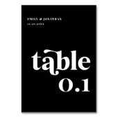 Numéro De Table Mariage Black Disco (Par défaut)