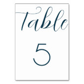Numéro De Table Mariage bleu de la marine (Par défaut)