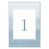 Numéro De Table Mariage bleu Dusty moderne (Par défaut)