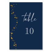 Numéro De Table Mariage bleu marine Starry Night (Par défaut)