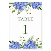 Numéro De Table Mariage Blue Hydrangeas (Par défaut)