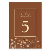 Numéro De Table Mariage Bohème Terracotta (Par défaut)