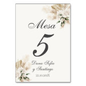 Numéro De Table Mariage Boho espagnol (Par défaut)