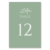 Numéro De Table Mariage botanique mystique (Dos)