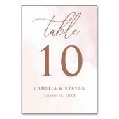 Numéro De Table Mariage botanique rustique simple (Par défaut)