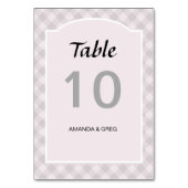 Numéro De Table Mariage campagnard (Dos)