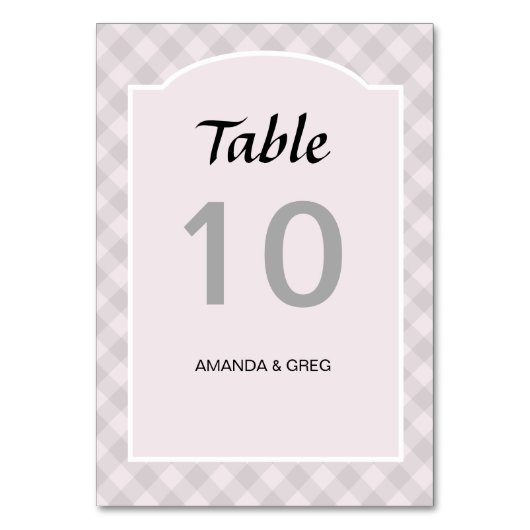 Numéro De Table Mariage campagnard (Dos)