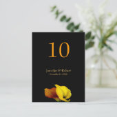 Numéro de table mariage Carte postale (Debout devant)