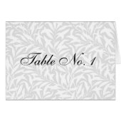 Numéro de table mariage Cartes de place (Devant Horizontal)