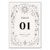 Numéro De Table Mariage Céleste Lune Étoiles Zodiaque (Par défaut)