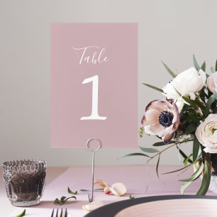 Numéro de table Mariage Clair de Lune True Simplic