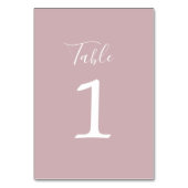 Numéro de table Mariage Clair de Lune True Simplic (Dos)
