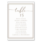 Numéro de table Mariage classique de script simple (Par défaut)