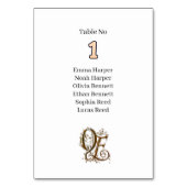 Numéro De Table Mariage classique Terracotta Desert Boho Viral Sty (Dos)