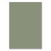 Numéro De Table Mariage Classique Vert Poussiéreux avec Écriture (Dos)