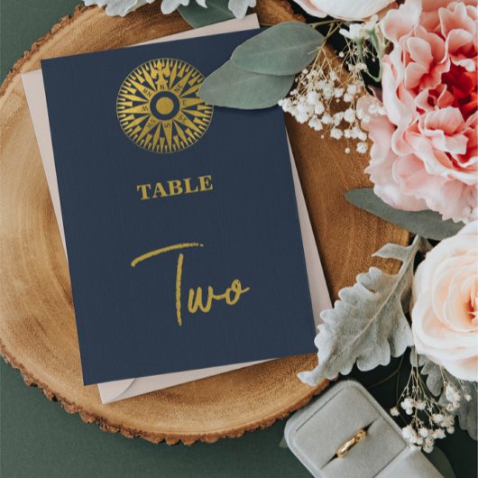 Numéro De Table Mariage Compass de passeport de mariage de destina