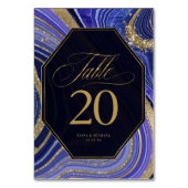 Numéro De Table Mariage d'âge Abstrait, minuit ID827 (Par défaut)