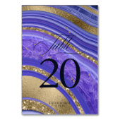 Numéro De Table Mariage d'âge Abstrait V2 - Minuit ID827 (Par défaut)