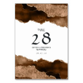 Numéro De Table Mariage d'âge d'or du désert (Dos)