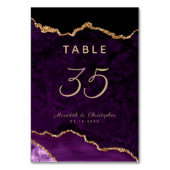 Numéro De Table Mariage d'âge violet or (Par défaut)