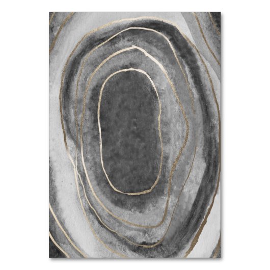 Numéro De Table Mariage d'agrégation Geode Gemstone Insérez les ca (Dos)