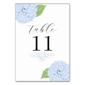 Numéro De Table Mariage d'aquarelle Blue Hydrangea (Par défaut)