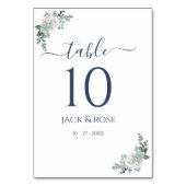 Numéro De Table Mariage d'aquarelle d'hiver (Par défaut)